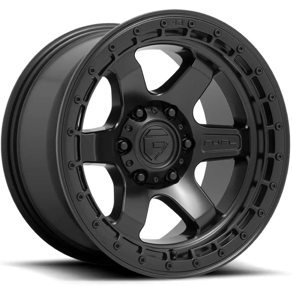 Rin 18x9 5x127 Block Matte black Offset +1 FUEL