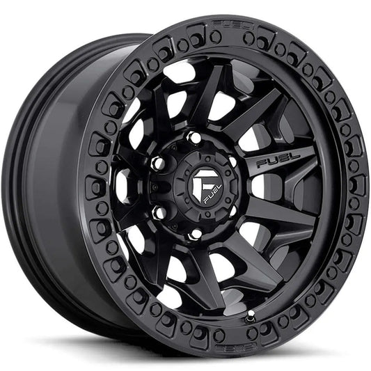 Rin 17x9 6x139 Covert Negro Matte Offset +1 FUEL