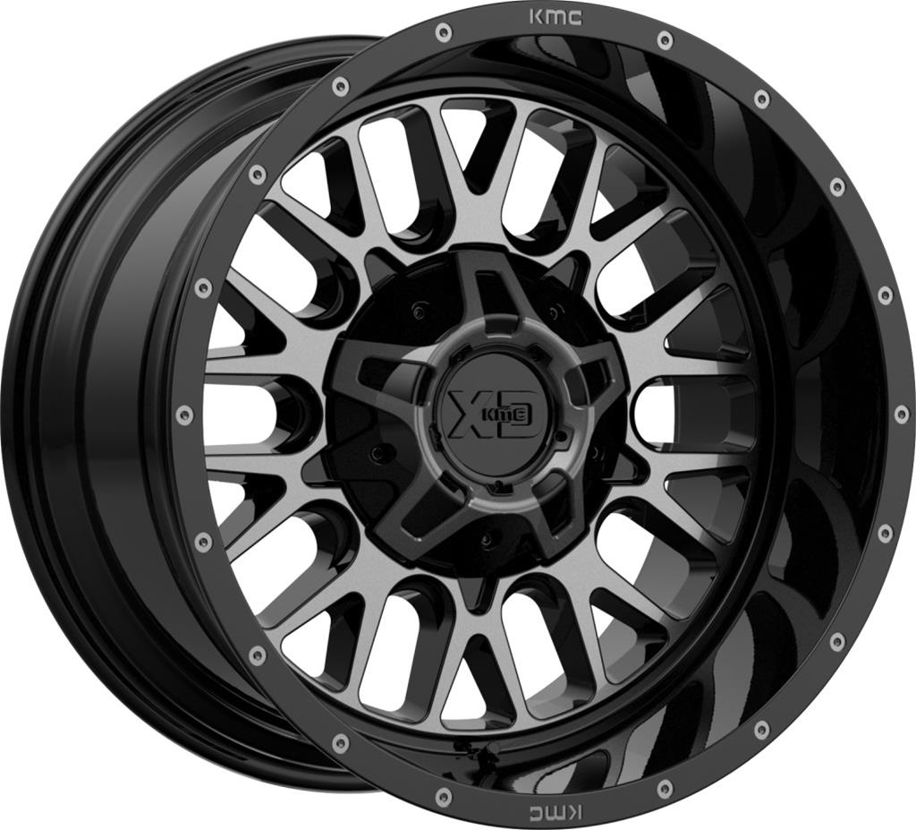 Rin 20x9 5x150 Snare XD842 2019 Gloss Black w/ Gray Tint Offset 18 XD Series