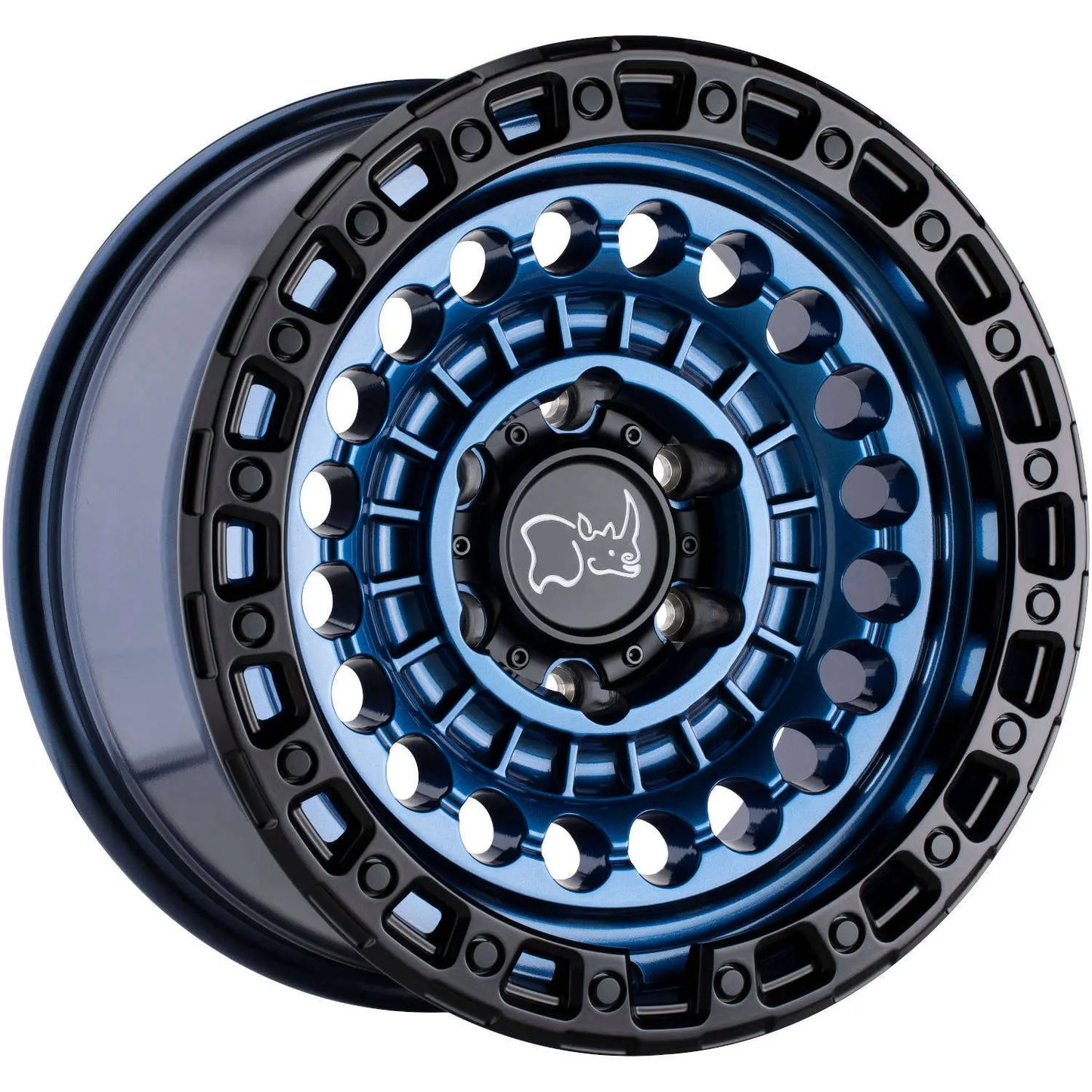 Rin 17x8.5 6x139 Sentinel Azul Offset -10 Black Rhino