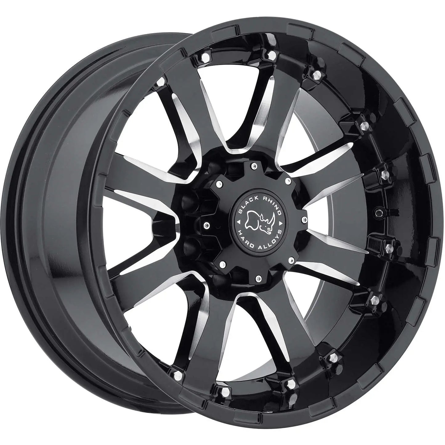 Rin 20x9 8x170 Sierra Offset +12 Negro Brillante Black Rhino