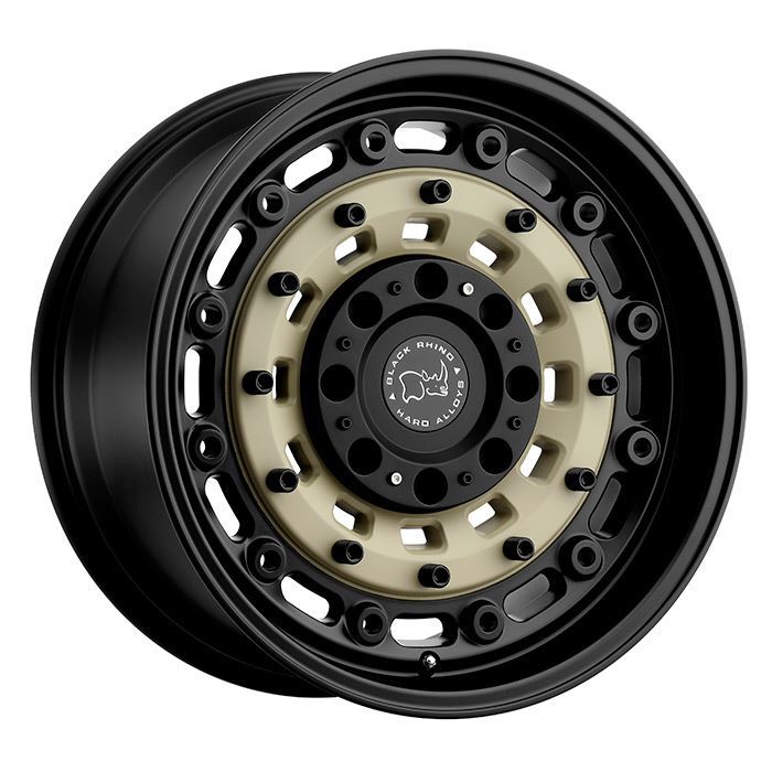 Rin 17x9.5 6x139 Arsenal Negro con Beige Offset -18 (Autana) Black Rhino