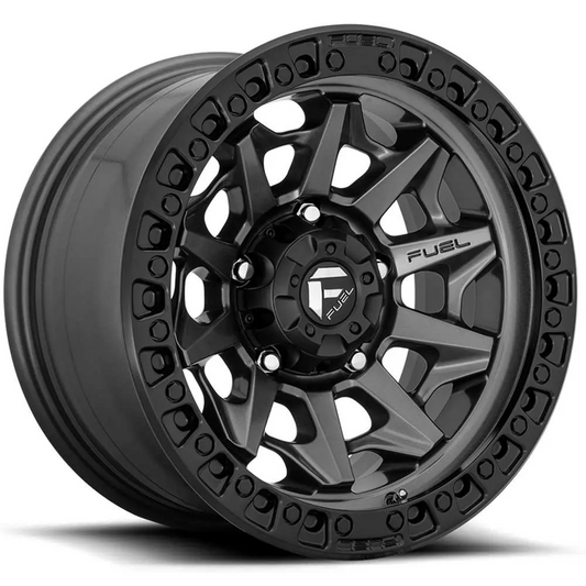 Rin 18x9 5x150 Covert Negro con gris Offset +1 FUEL